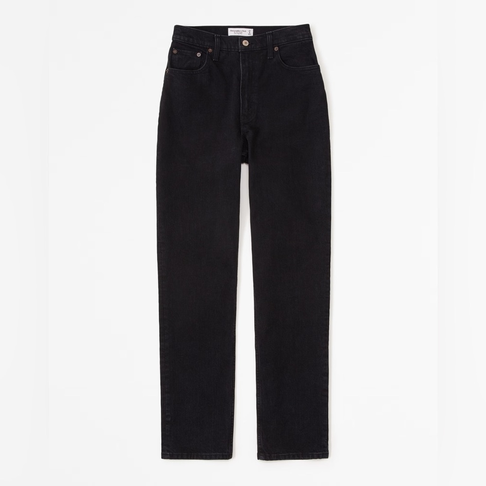 NWOT - Abercrombie & Fitch Women’s Straight Leg Jeans — Black